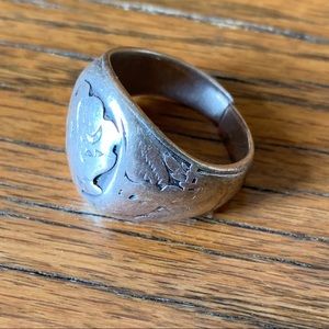 Vintage WW2 Sterling Silver Ring